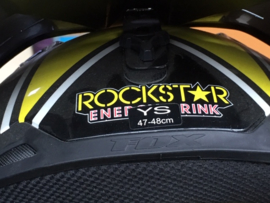 FOX Rockstar BMX Fullface, Helm, Zwart/Geel, Youth Small, Gloednieuw