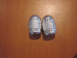 Geanodiseerd Zilveren ventielkapjes, 2 stuks, AV