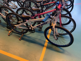 SE BIKES Mini Ripper, 20 inch Wedstrijd BMX, Wit/Blauw, Zeer Mooi