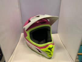 BLUEGRASS BMX/MX Helm, Small Adult, Wit/Groen/Rose, Nieuw