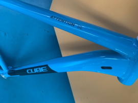 Cube Attention SL 23 Inch XXL MTB Frame,Blauw/Zwart, Gloednieuw