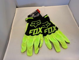 FOX DIRTPAW BMX Crosshandschoenen, Fluogeel/Zwart, Maat Adult Medium, Gloednieuw