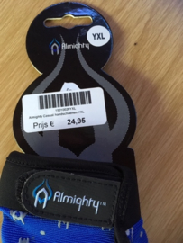 ALMIGHTY CASUAL BMX Race Handschoenen, Youth XLarge, Blauw/Zwart, Gloednieuw