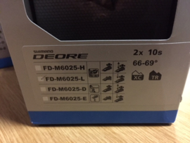 Shimano Deore FD-6020-L Sideswing Double 2x10 ATB Voorderailleur, Nieuw in Doos