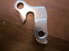 GH001 of GH07 Derailleurhanger, Cube/Merida/Winora/Marwi/Union, Zilver