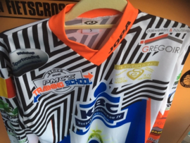 JOPA TECHNO BMX Shirt, Wit/Zwart, Maat Adult Small, Gloednieuw