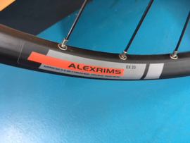 CUBE/Alexrims EX23, 650B/27,5 Inch ATB BOOST THRU AXLE Voorwiel, Gloednieuw