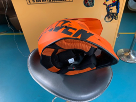 RAVEN AIRBORNE SPLIT BMX Fullface Helm, Black/Orange, Small, Gloednieuw