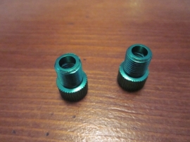 Ventieladapters, Groen Geanodiseerd, 2 stuks