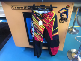 JOPA Candy Racing Pants BMX Race BROEK, Adult  28, Rood/Zwart/Geel, Gloednieuw