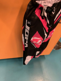 JOPA BMX Wedstrijd Broek, Zwart/Wit/Rose, Youth 24, Gloednieuw