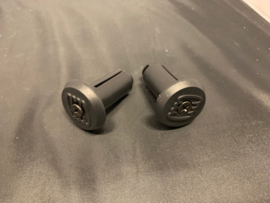 Geschroefde Sluitdoppen voor stuuruiteinden, Zwart, 17mm, Gloednieuw