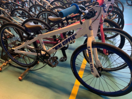 SE BIKES Mini Ripper, 20 inch Wedstrijd BMX, Wit/Blauw, Zeer Mooi