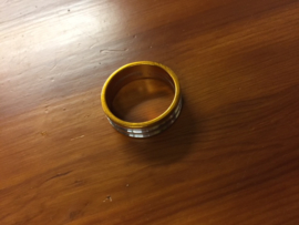 Headset Spacer, 10mm, Goud/Zilver geanodiseerd, Gloednieuw