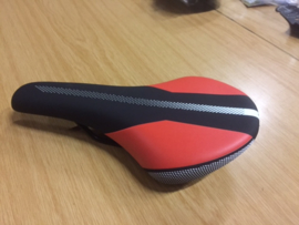 Cube Selle Justek Zadel, ATB & Race, Zwart/Rood, Gloednieuw