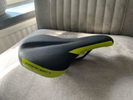 Selle Scape Justek Concept Zadel, Zwart/Fluo-Groen, ATB/Race, Gloednieuw