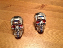 Skulls voor aan het stuur