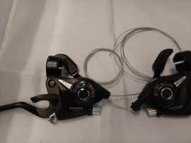 Shimano Dual Control 3x7 speed  ATB Rem/Shifterset, Zwart, Nieuw