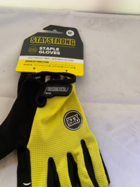 Staystrong Staples GLOVES, BMX Fietshandschoenen Medium, Geel/Zwart, Gloednieuw