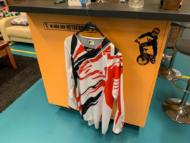ALPINESTARS BMX Cross Shirt, Wit/Rood/Zwart, Adult XL, MX, DH, Quad, Nieuw