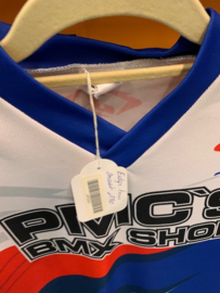 JOPA TECHNO  BMX Race Shirt, Rood/Wit/Blauw, Youth Large, Gloednieuw