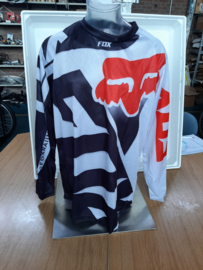 Fox bmx shirt maat S zwart/wit/rood maat S nieuw