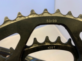 FSA SUPERLIGHT CARBON Triple Race Crankset, 172,5mm, Zwart, Gebruikt