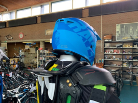 RAVEN AIRBORNE SPLIT BMX Fullface Helm, Split Blue, Small, Gloednieuw