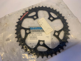 Shimano FC-M563 42T Buitenblad, ATB, Tour, Trekking, BMX, Zwart, VINTAGE, Gloednieuw