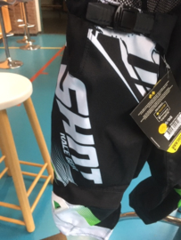 SHOT DEVO FAST BMX Cross Broek, Maat Youth 22, Zwart/Groen/Wit, Gloednieuw