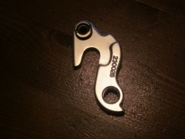 D41 Derailleurhanger, met sluitschroef, zilver, Merida, Kona, Isaac, Ghost, etc.