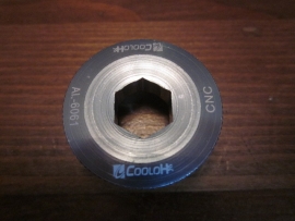 Crankschroef voor Hollowtech II Cranksets, Zilver geanodiseerd, 20mm, Gloednieuw