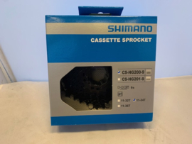 Shimano Acera 9 speed Cassette, CS-HG200-9, 11-34, Gloednieuw