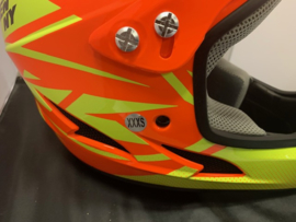 KENNY BMX Fullface Helm, XXXS, Fluo-Geel/Fluo-Geel, Gloednieuw