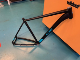 Cube Analog 24 Inch XXL MTB Frame, Zwart/Blauw, Gloednieuw