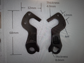 Cube derailleur hanger #149 lang, Gloednieuw