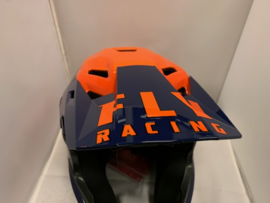 FLY Racing BMX  Wedstrijd Helm,  Adult  Youth Large, Oranje/Blauw, Gloednieuw in doos