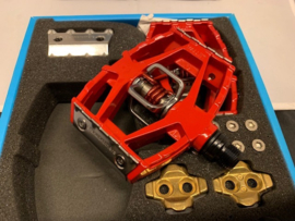 Crankbrothers Mallet M Pedaalset, Rood/Zilver, Gloednieuw