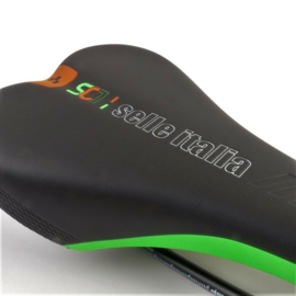 Selle Italia zadel, SC1, Cube Edition, zwart/groen/oranje nieuw