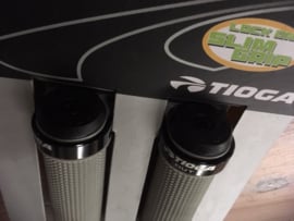 TIOGA Lock-On BMX Handvattenset, Grijs/Zwart, Gloednieuw op kaart