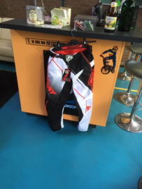 KENNY TRACK BMX Wedstrijd BROEK, Adult 28, Wit/Zwart/Rood, Gloednieuw