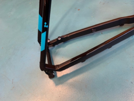 Cube Analog 24 Inch XXL MTB Frame, Zwart/Blauw, Gloednieuw