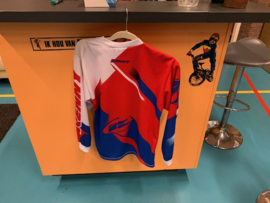 KENNY ELITE BMX Wedstrijd Shirt, Rood/Wit/Blauw, XS, Gloednieuw