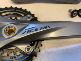 Shimano Acera M3000 Crankset, 26/36T, Gloednieuw