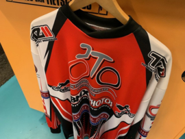 JOPA BMX, Cross Shirt, Rood/Zwart/Wit, Maat Adult Large, MX, DH, Quad, Nieuw