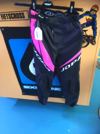 JOPA Racing Pants BMX Race BROEK, Youth 24, Zwart/Rose, Gloednieuw