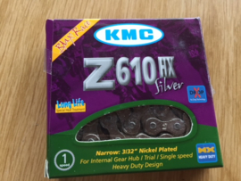 KMC  Z610 HX 3/32 Ketting, BMX, Zilver, Gloednieuw in verpakking