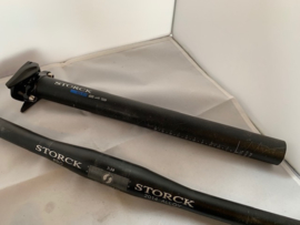 STORCK SET, Stuur, Zadelpen, Zadelpenklem, Handvatten, Stuurpen, Netjes