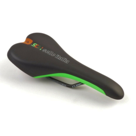 Selle Italia zadel, SC1, Cube Edition, zwart/groen/oranje nieuw