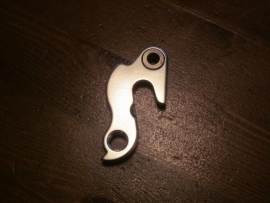 D41 Derailleurhanger, met sluitschroef, zilver, Merida, Kona, Isaac, Ghost, etc.